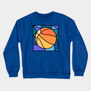 Stained Glass Basketball Crewneck Sweatshirt